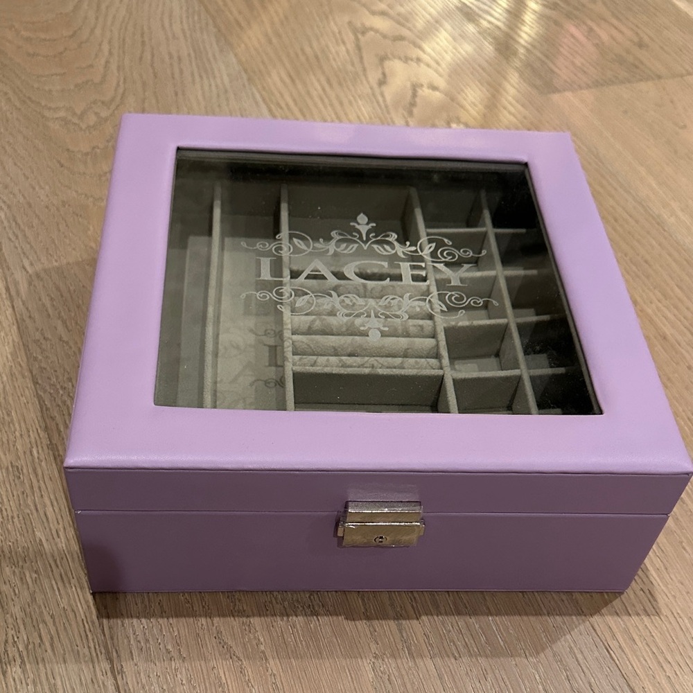 Lacey Lavender Jewelry Organizer Box